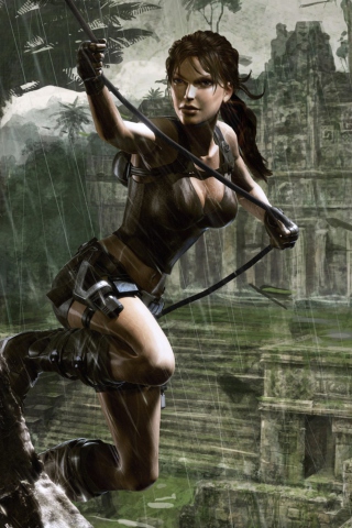 Das Tomb Raider Underworld Wallpaper 320x480