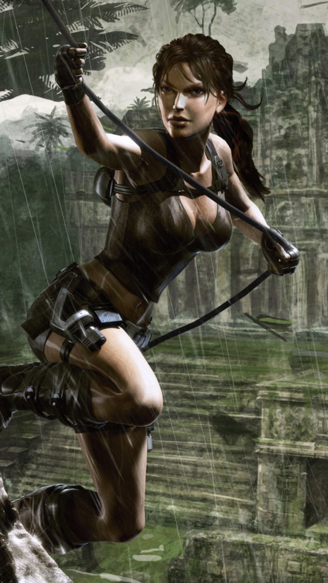 Screenshot №1 pro téma Tomb Raider Underworld 640x1136