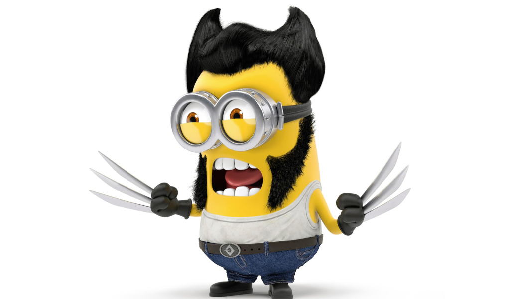 Wolverine Minion wallpaper 1024x600