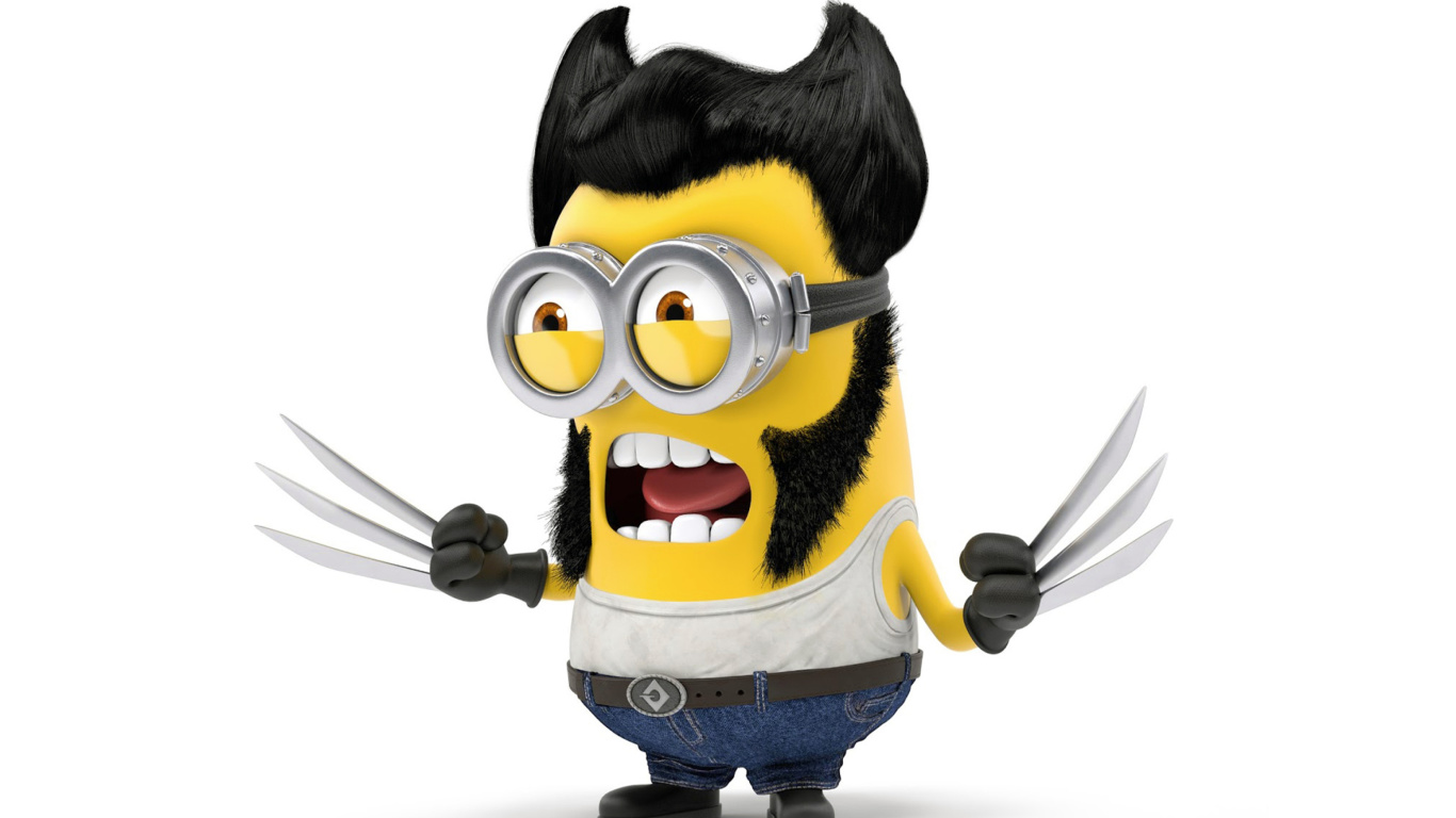 Das Wolverine Minion Wallpaper 1366x768