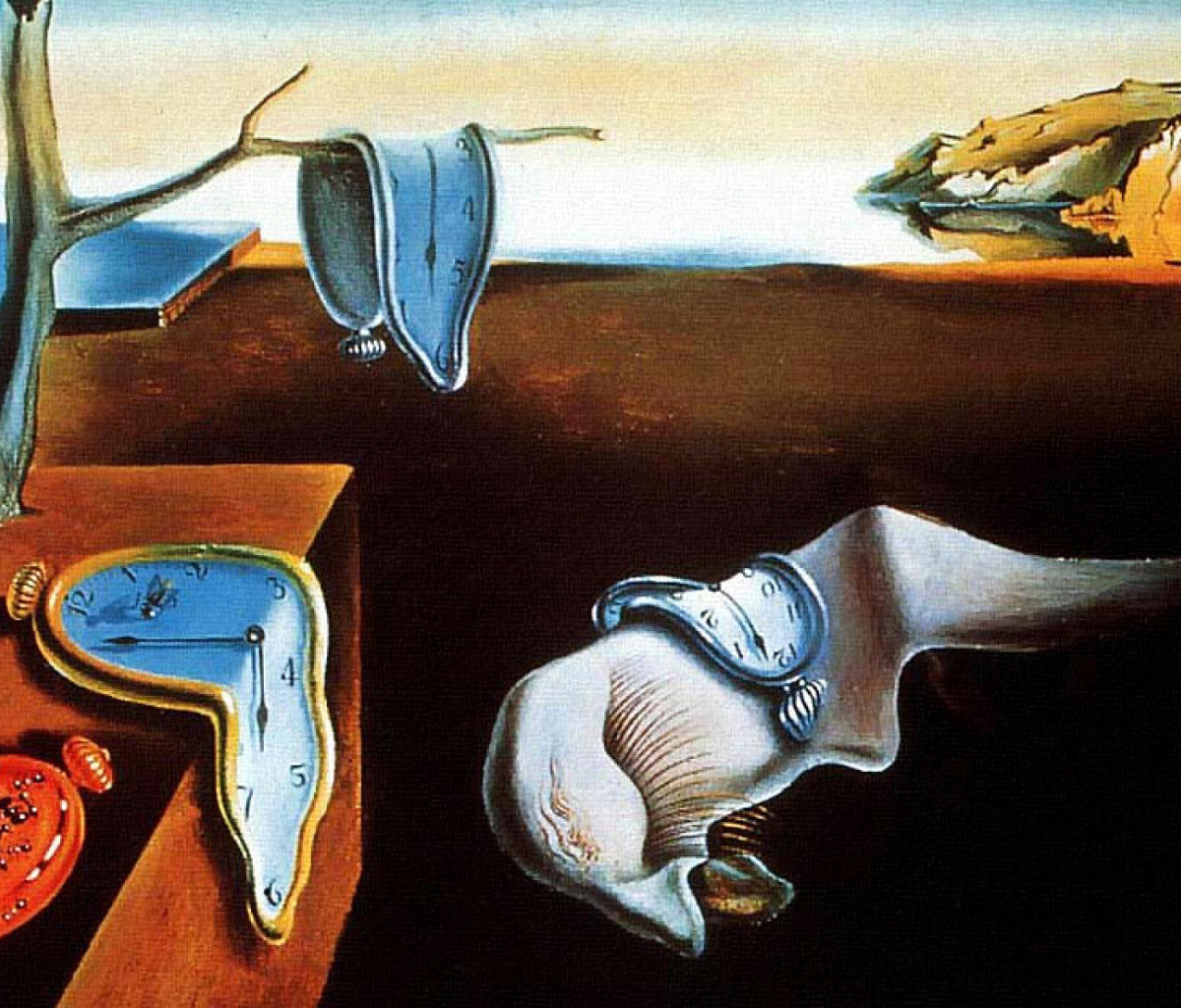 Fondo de pantalla Salvador Dali The Persistence of Memory, Surrealism 1200x1024