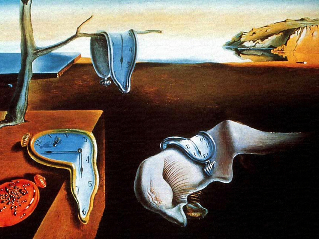 Das Salvador Dali The Persistence of Memory, Surrealism Wallpaper 1280x960