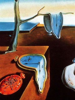 Das Salvador Dali The Persistence of Memory, Surrealism Wallpaper 240x320