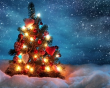 Sfondi Beautiful Christmas Tree 220x176