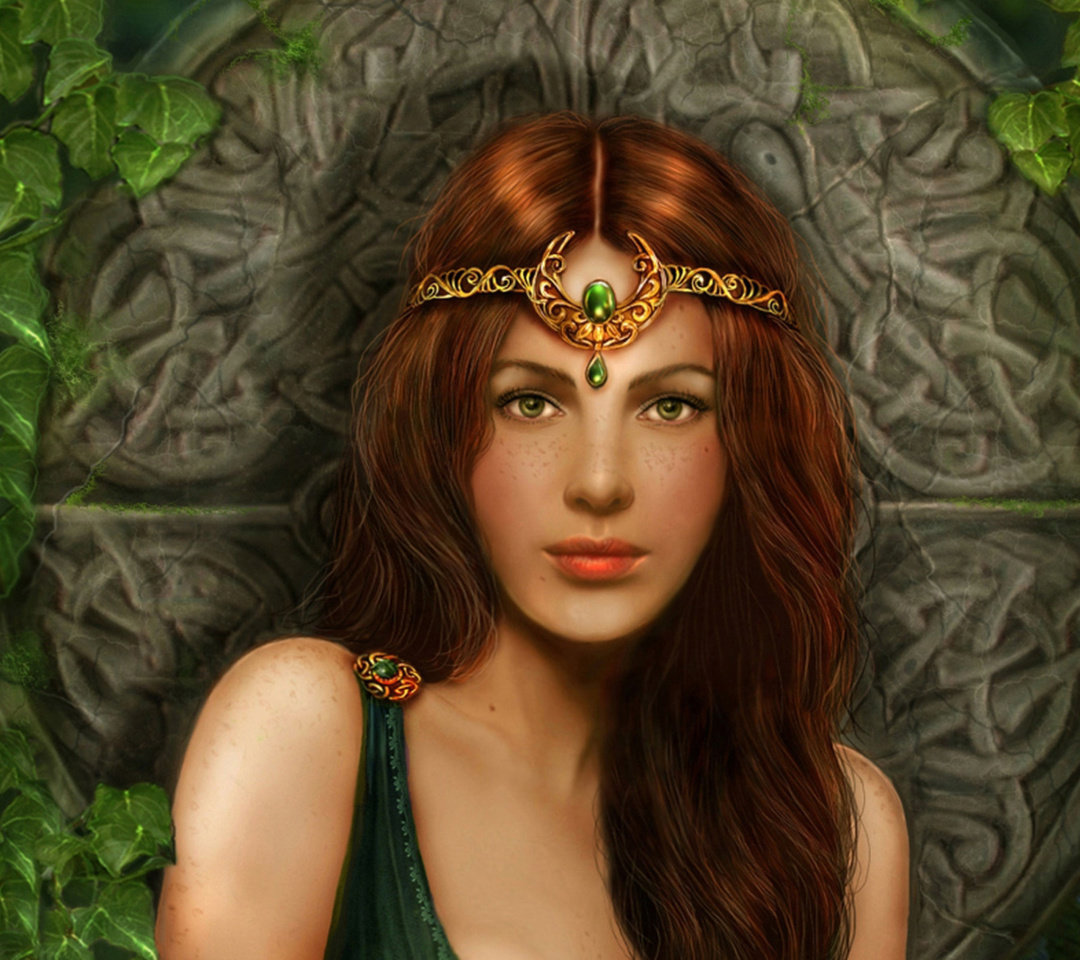 Celtic Princess wallpaper 1080x960