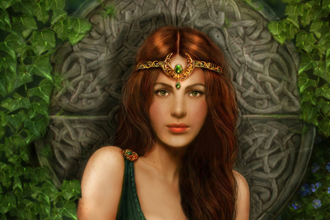 Celtic Princess wallpaper 480x320