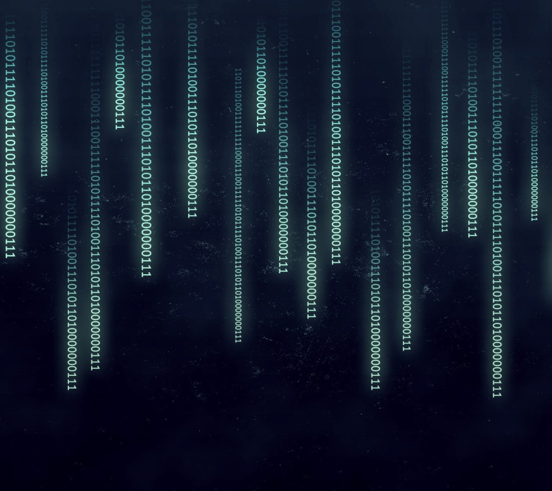 Das Matrix Binary Numbers Wallpaper 1080x960