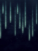 Fondo de pantalla Matrix Binary Numbers 132x176