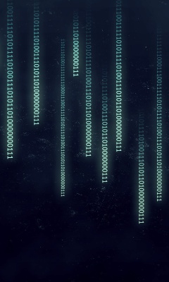 Das Matrix Binary Numbers Wallpaper 240x400
