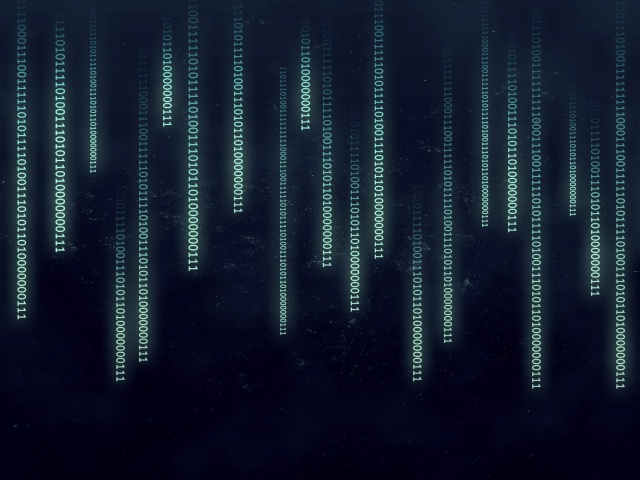 Das Matrix Binary Numbers Wallpaper 640x480