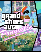 Fondo de pantalla Grand Theft Auto Ponyville 176x220