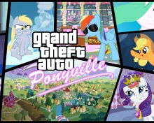 Обои Grand Theft Auto Ponyville 220x176