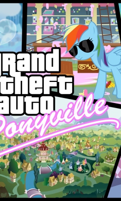 Fondo de pantalla Grand Theft Auto Ponyville 240x400