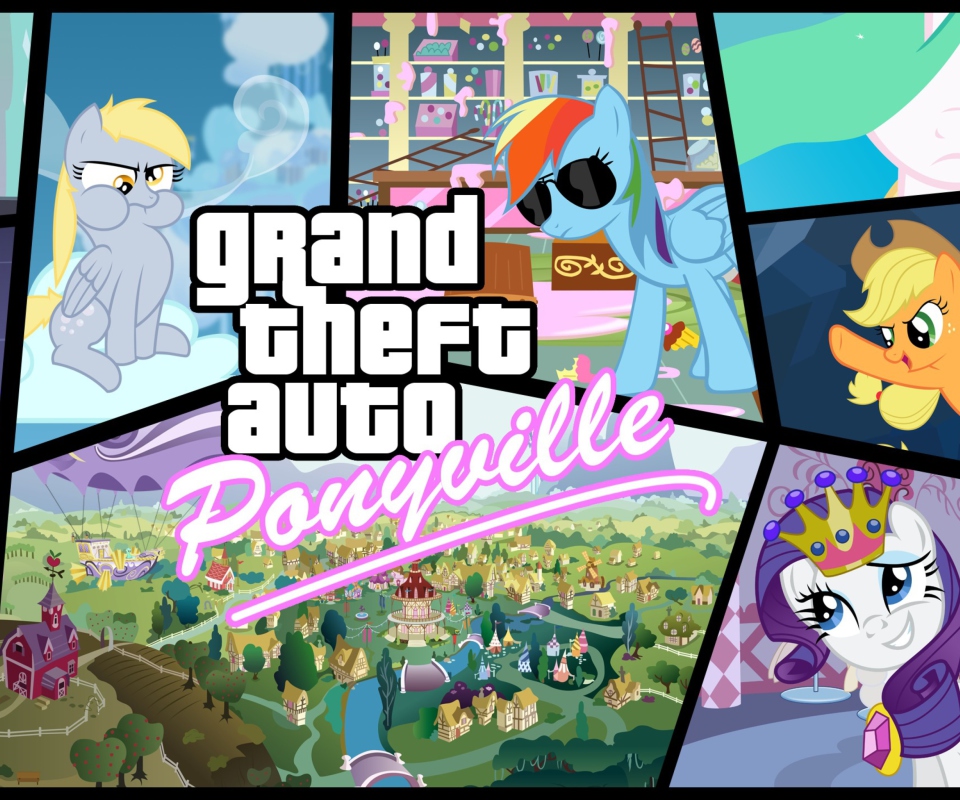 Das Grand Theft Auto Ponyville Wallpaper 960x800