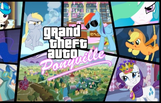 Grand Theft Auto Ponyville - Obrázkek zdarma pro Samsung Galaxy S3