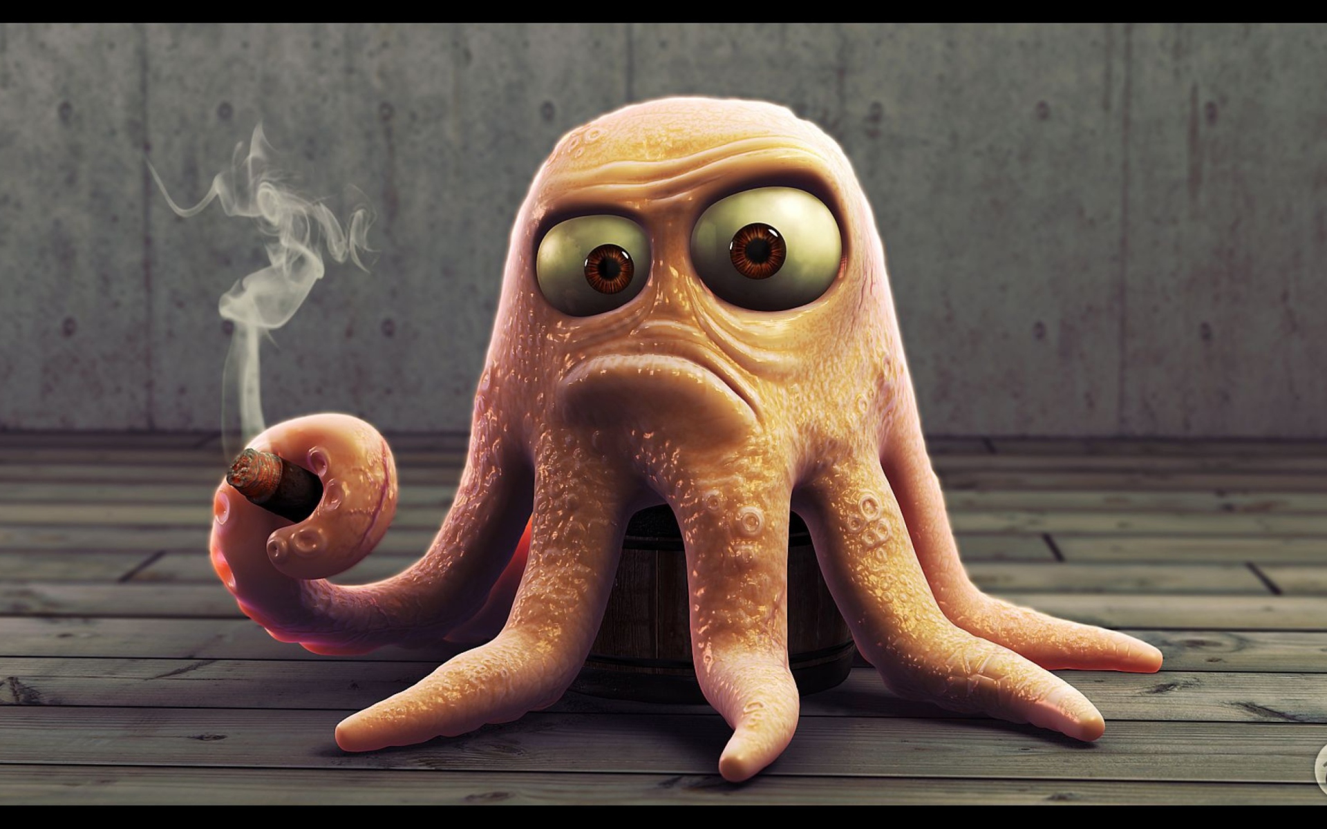 Screenshot №1 pro téma Angry Octopus 1920x1200