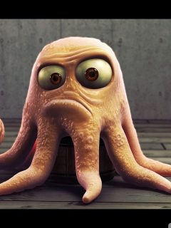 Screenshot №1 pro téma Angry Octopus 240x320