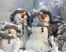 Das Snowmen Wallpaper 220x176