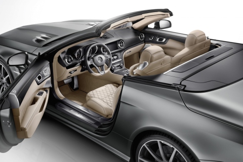 Screenshot №1 pro téma Mercedes-Benz SL 65 AMG Interior 480x320