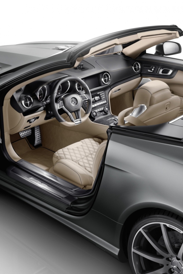 Fondo de pantalla Mercedes-Benz SL 65 AMG Interior 640x960
