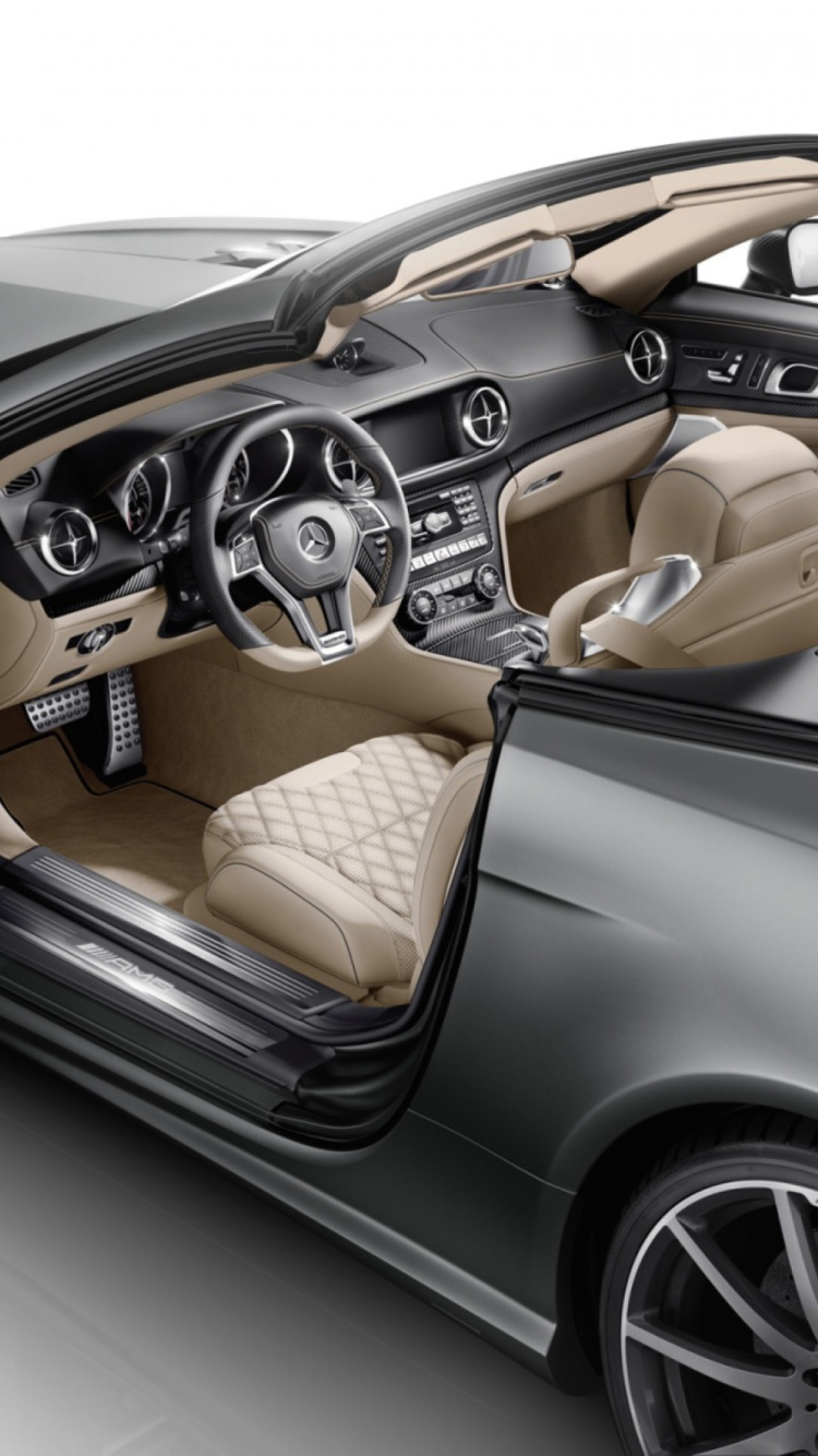 Sfondi Mercedes-Benz SL 65 AMG Interior 750x1334