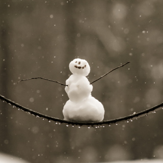 Happy Snowman - Obrázkek zdarma pro Nokia 6100