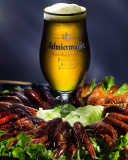 Beer and Crawfish wallpaper 128x160