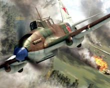Il 2 Shturmovik Ground Attack Aircraft wallpaper 220x176