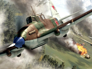 Il 2 Shturmovik Ground Attack Aircraft wallpaper 320x240