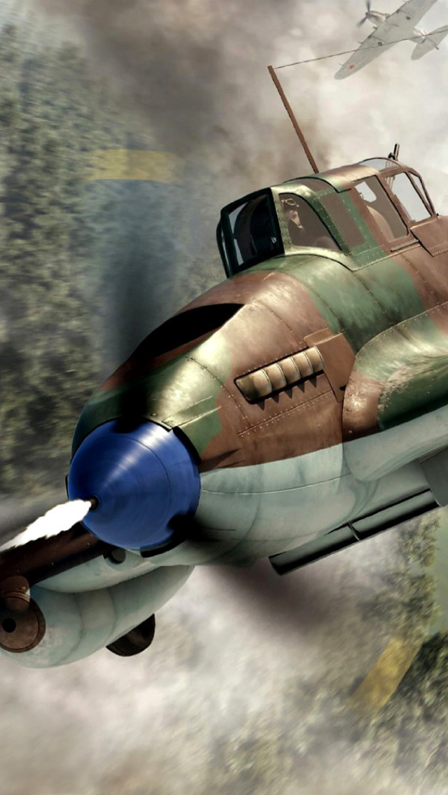 Il 2 Shturmovik Ground Attack Aircraft wallpaper 640x1136