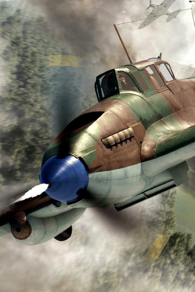 Il 2 Shturmovik Ground Attack Aircraft wallpaper 640x960
