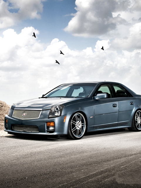 Das Cadillac CTS-V Test Drive Wallpaper 480x640