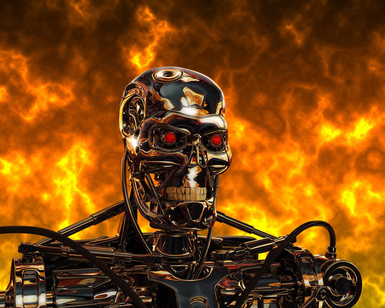 Das Cyborg Terminator Wallpaper 1280x1024