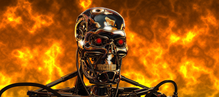 Das Cyborg Terminator Wallpaper 720x320
