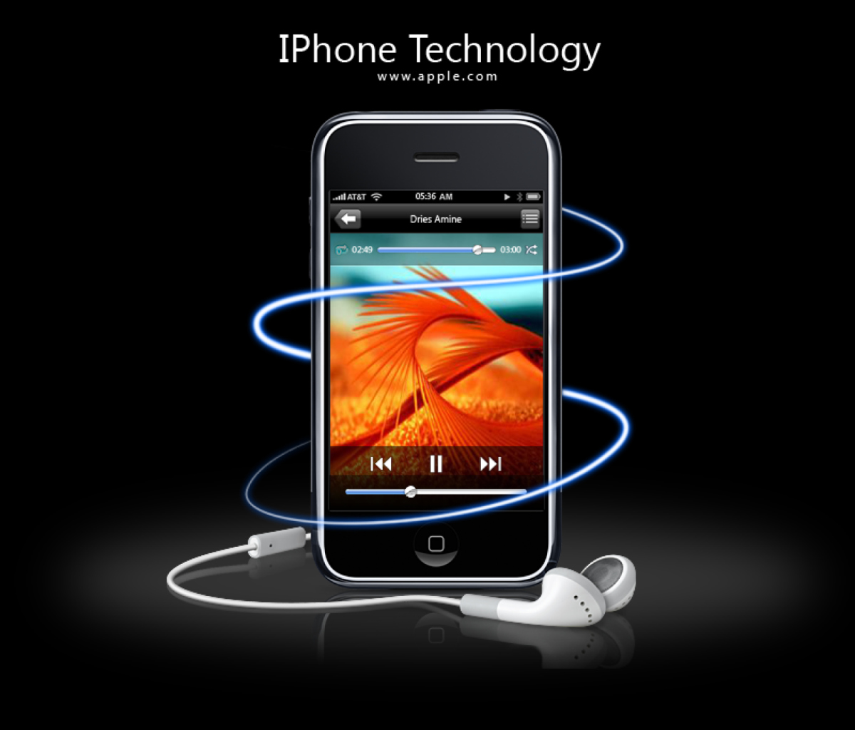 Screenshot №1 pro téma IPhone Technology 1200x1024
