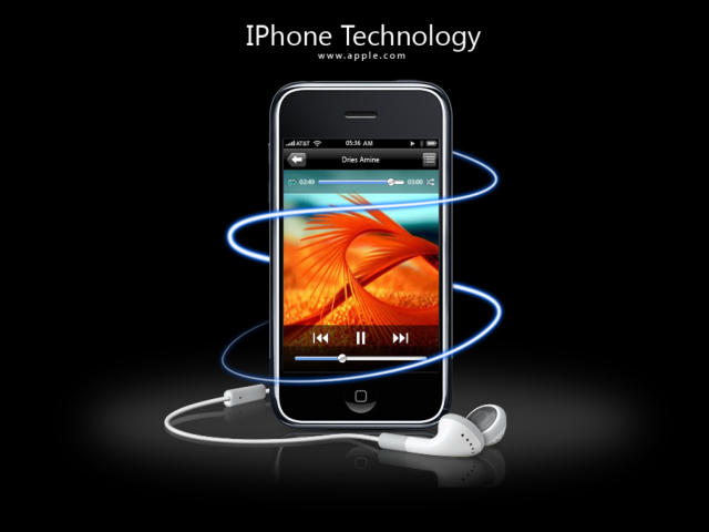 Screenshot №1 pro téma IPhone Technology 640x480