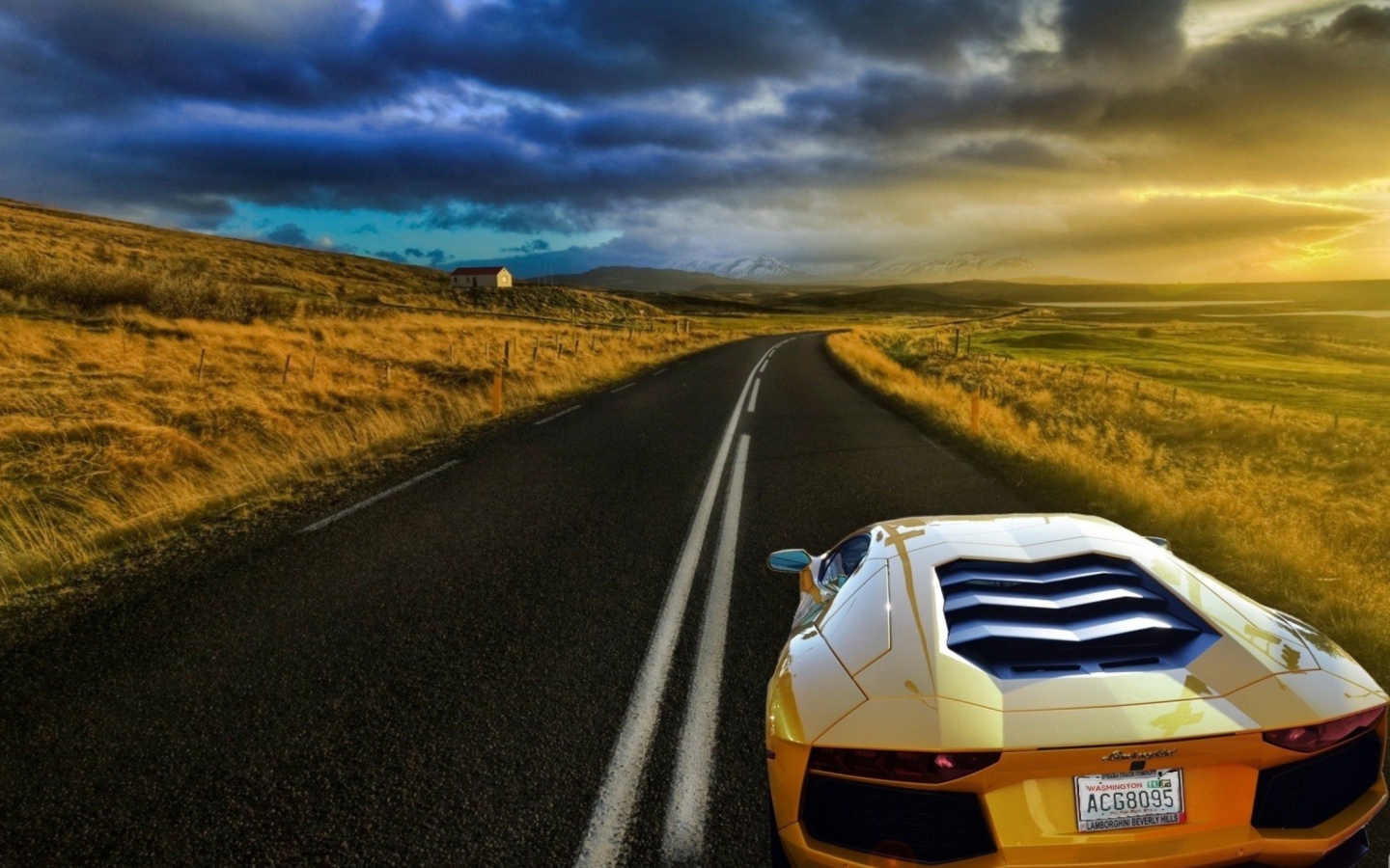 Das Lamborghini Aventador Wallpaper 1440x900