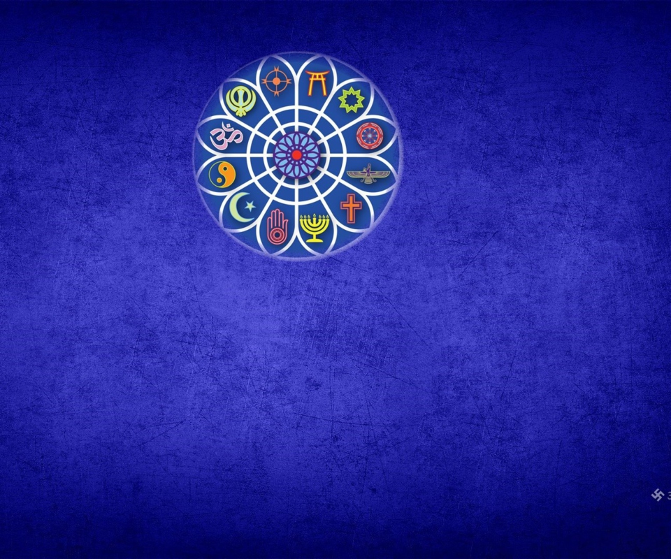 Das Unity of Religions Wallpaper 960x800