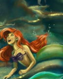 Das Little Mermaid Painting Wallpaper 128x160
