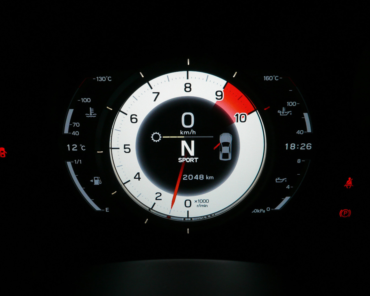 Fondo de pantalla Lexus LFA Tachometer 1280x1024