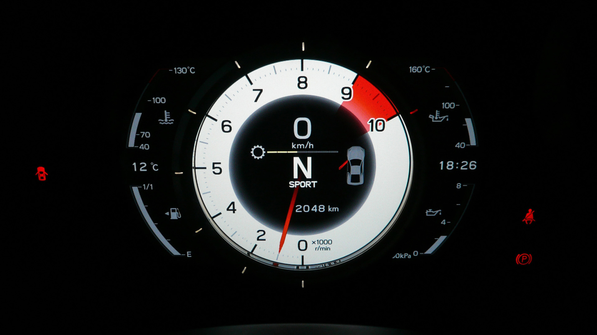 Screenshot №1 pro téma Lexus LFA Tachometer 1920x1080