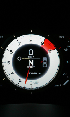 Lexus LFA Tachometer wallpaper 240x400