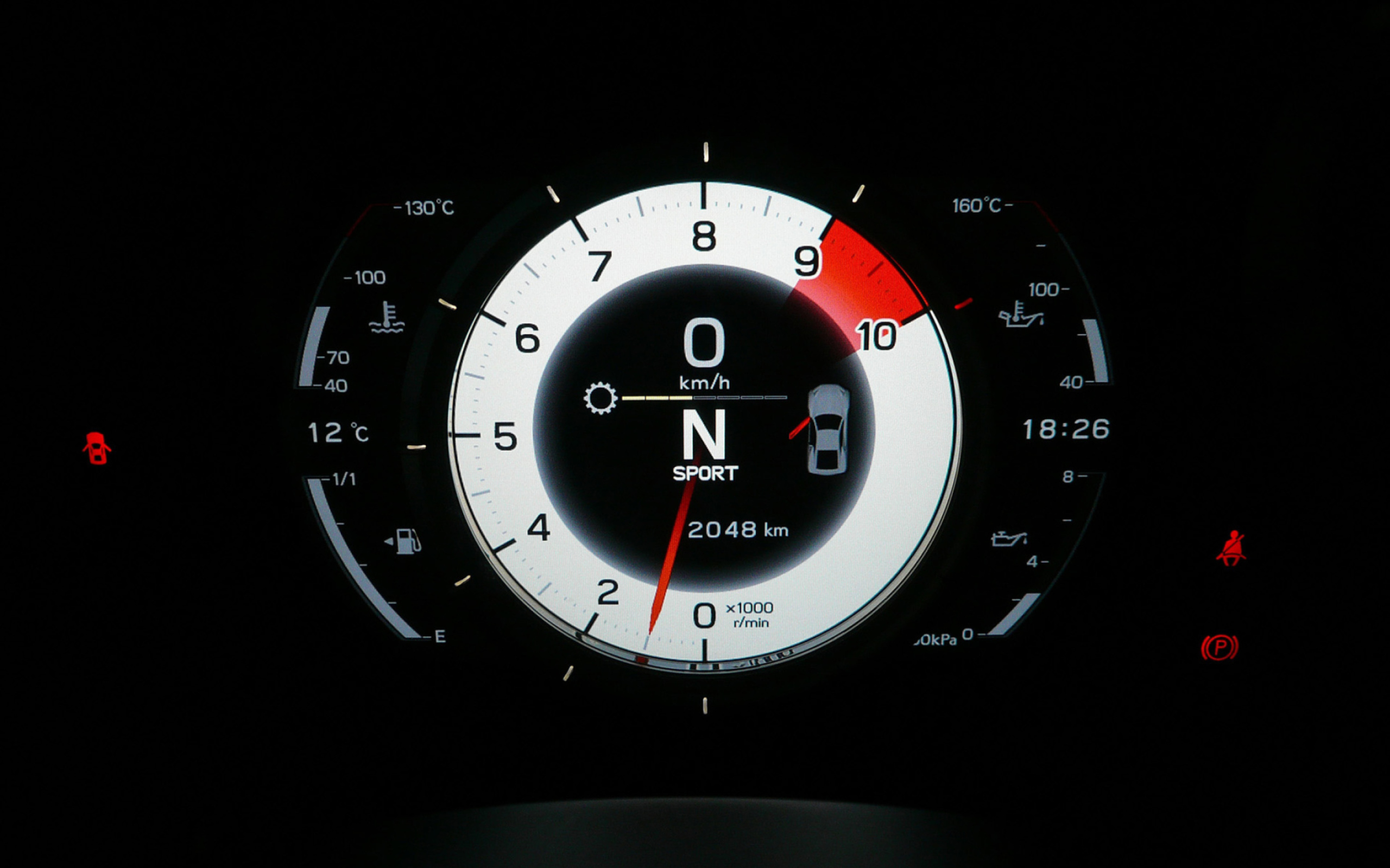 Das Lexus LFA Tachometer Wallpaper 2560x1600