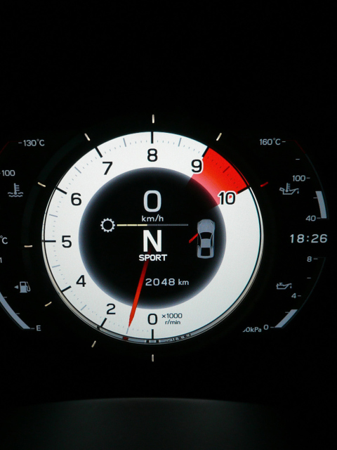 Das Lexus LFA Tachometer Wallpaper 480x640