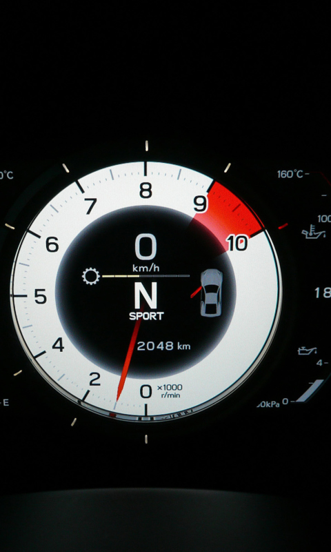 Das Lexus LFA Tachometer Wallpaper 480x800