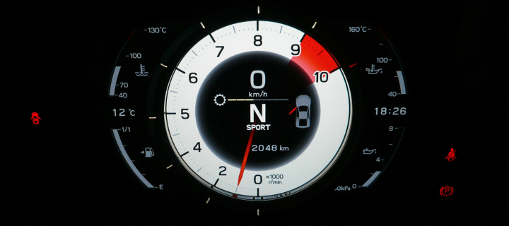 Lexus LFA Tachometer wallpaper 720x320