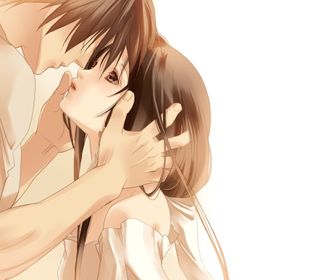 Das Anime Couple Wallpaper 480x400