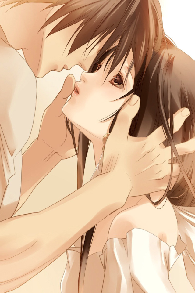 Das Anime Couple Wallpaper 640x960