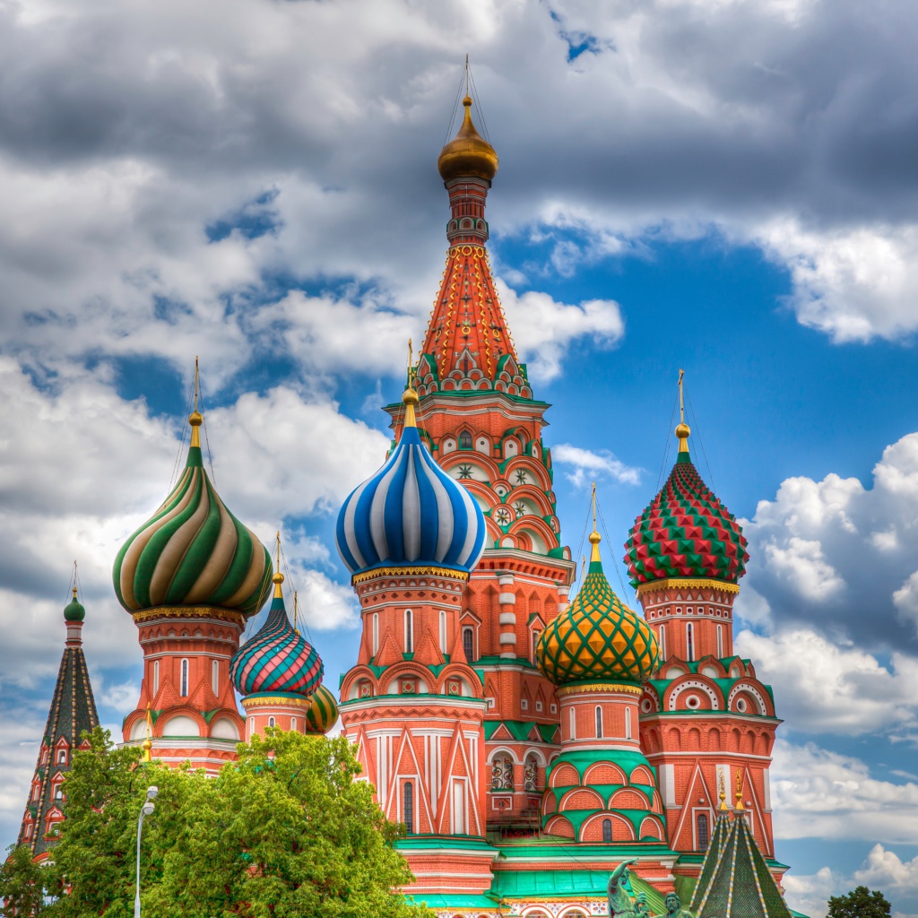 Das Saint Basil's Cathedral - Red Square Wallpaper 1024x1024