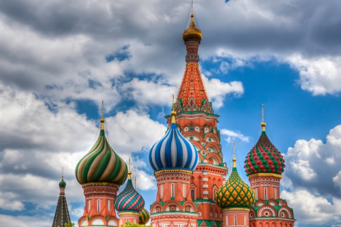 Das Saint Basil's Cathedral - Red Square Wallpaper 480x320